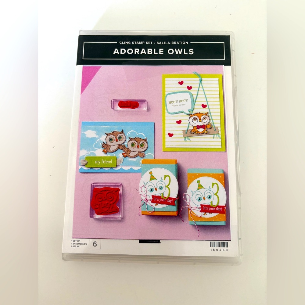 Adorable Owls Cling Stamp Set by Stampin Up!